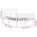 Estructura de cama sin colchón madera de pino maciza 120x200 cm