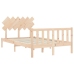 Estructura de cama sin colchón madera de pino maciza 120x200 cm