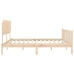 Estructura de cama sin colchón madera de pino maciza 120x200 cm