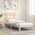 Estructura de cama con cabecero madera maciza