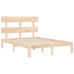 Estructura de cama sin colchón madera maciza de pino 140x190 cm