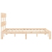 Estructura de cama sin colchón madera maciza de pino 140x190 cm