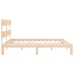 Estructura de cama sin colchón madera maciza de pino 200x200 cm