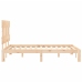 Estructura de cama sin colchón madera maciza de pino 140x190 cm