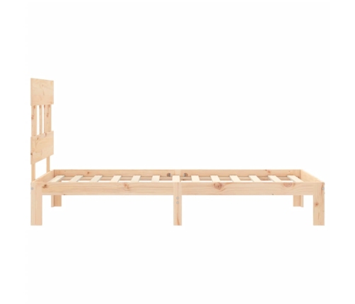 Estructura de cama sin colchón madera maciza de pino 90x200 cm