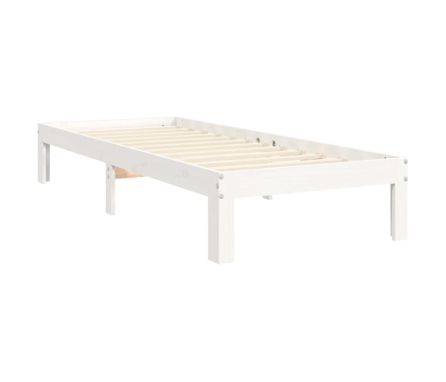 Estructura cama sin colchón madera maciza pino blanca 100x200cm