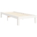 Estructura cama sin colchón madera maciza pino blanca 100x200cm