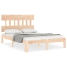 Estructura de cama sin colchón madera de pino maciza 120x200 cm