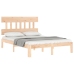 Estructura de cama sin colchón madera de pino maciza 120x200 cm