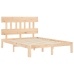 Estructura de cama sin colchón madera de pino maciza 120x200 cm