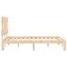 Estructura de cama sin colchón madera de pino maciza 120x200 cm