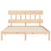 Estructura de cama de matrimonio con cabecero madera maciza