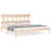 vidaXL Estructura de cama con cabecero madera maciza 200x200 cm