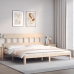 vidaXL Estructura de cama con cabecero madera maciza 200x200 cm