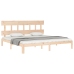 vidaXL Estructura de cama con cabecero madera maciza 200x200 cm