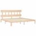 vidaXL Estructura de cama con cabecero madera maciza 200x200 cm