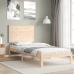 Estructura de cama con cabecero madera maciza