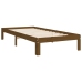 vidaXL Estructura cama y cabecero madera maciza marrón miel 100x200 cm