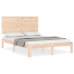 Estructura de cama sin colchón madera de pino blanca 140x200 cm