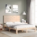 Estructura de cama sin colchón madera de pino blanca 140x200 cm