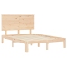 Estructura de cama sin colchón madera de pino blanca 140x200 cm