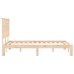 Estructura de cama sin colchón madera de pino blanca 140x200 cm