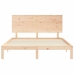 Estructura de cama sin colchón madera maciza de pino 160x200 cm