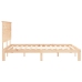 Estructura de cama sin colchón madera maciza de pino 160x200 cm
