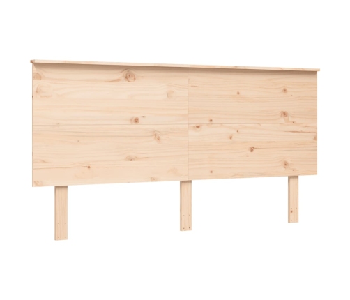 Estructura de cama sin colchón madera maciza de pino 160x200 cm