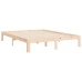 Estructura de cama sin colchón madera maciza de pino 140x190 cm