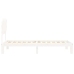 Estructura de cama sin colchón madera de pino blanca 90x200 cm