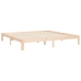 Estructura de cama sin colchón madera maciza de pino 200x200 cm