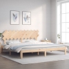 Estructura de cama sin colchón madera maciza de pino 200x200 cm