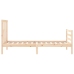 Estructura de cama individual con cabecero madera maciza