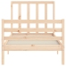 Estructura de cama con cabecero madera maciza