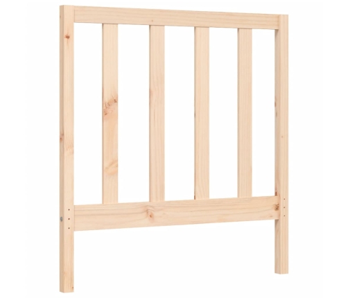 Estructura de cama con cabecero madera maciza