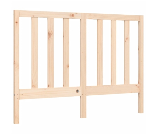 Estructura de cama sin colchón madera maciza de pino 140x190 cm