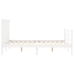 Estructura de cama sin colchón madera de pino blanca 140x200 cm