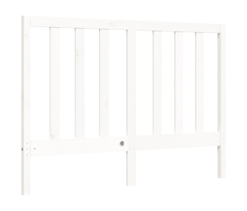 Estructura de cama sin colchón madera de pino blanca 140x200 cm