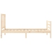 Estructura de cama con cabecero madera maciza
