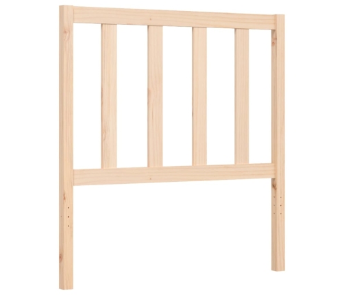 Estructura de cama con cabecero madera maciza