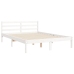 Estructura de cama sin colchón madera de pino blanca 140x190 cm