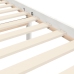 Estructura de cama sin colchón madera de pino blanca 140x190 cm