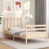 Estructura de cama sin colchón madera maciza de pino 100x200 cm