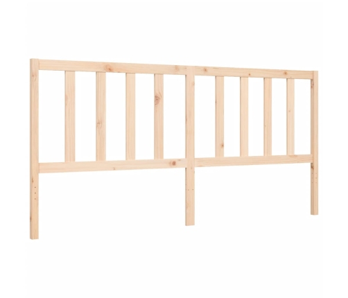 Estructura de cama sin colchón madera maciza de pino 200x200 cm