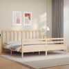 Estructura de cama sin colchón madera maciza de pino 200x200 cm