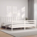 Estructura de cama sin colchón madera maciza blanca 200x200 cm