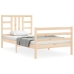 Estructura de cama con cabecero madera maciza