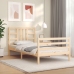 Estructura de cama con cabecero madera maciza