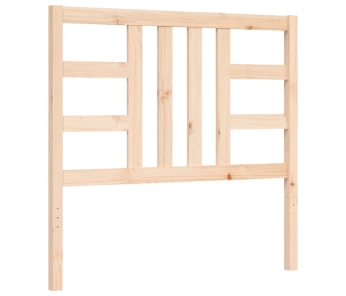 Estructura de cama con cabecero madera maciza